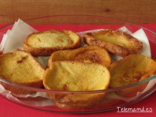 Torrijas ya fritas.