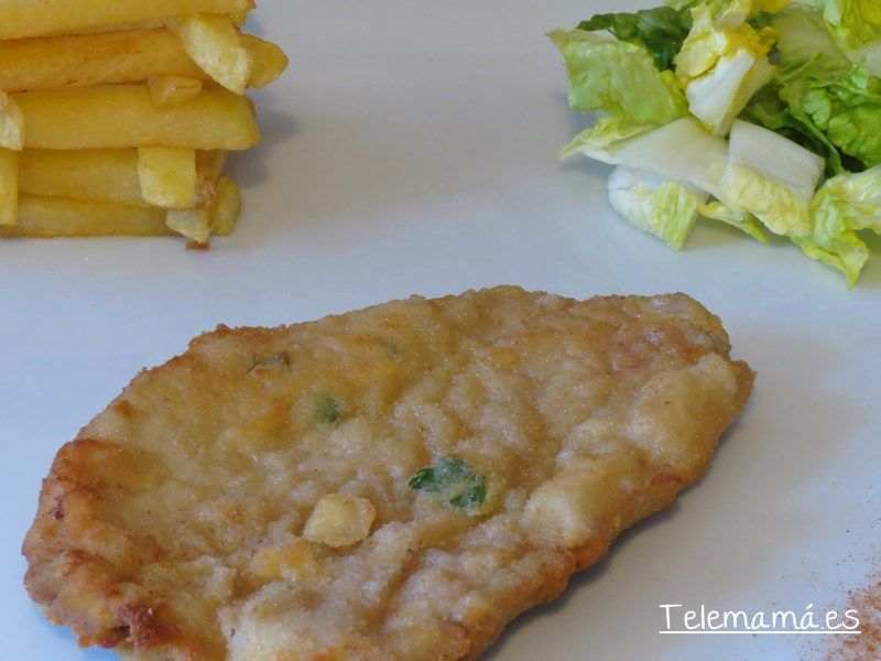 Filete de ternera empanado.