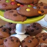Galletas de chocolate sin huevo.