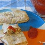 Rollitos de atún en masa filo.