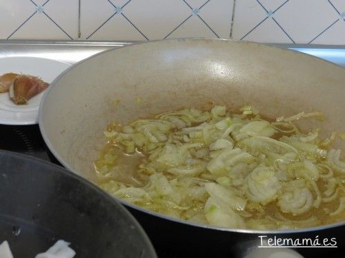 Cebolla pochada.