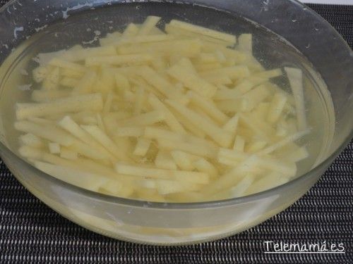 Patatas en agua.