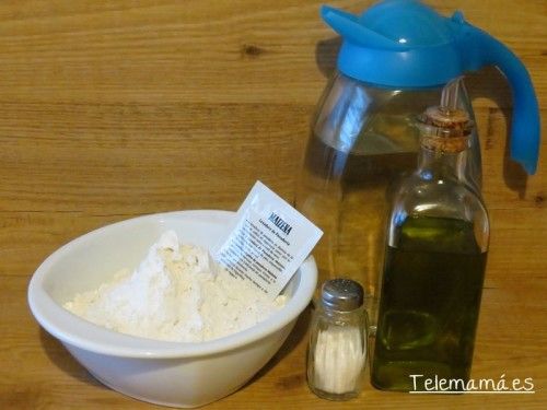 Ingredientes para la masa.