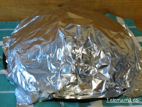 Envolvemos con papel de aluminio.