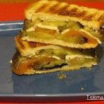 Sándwich de berenjena.