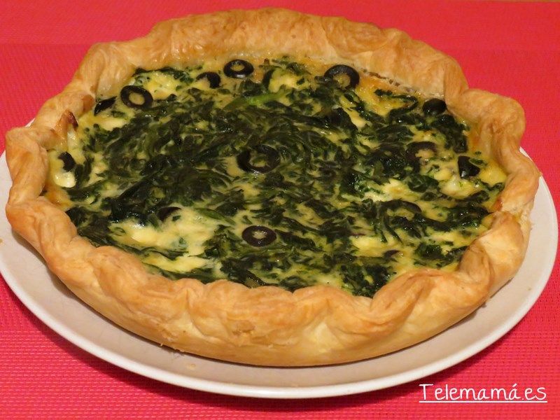 Tarta de espinacas.