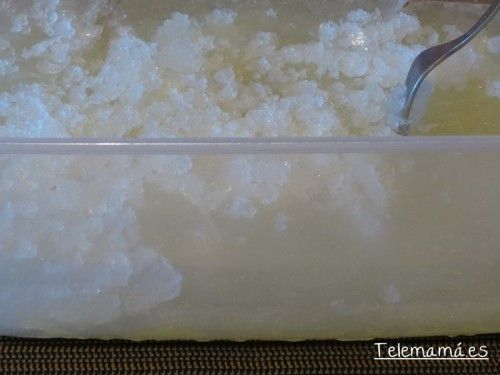 Lista la granizada para servirnos un vaso.