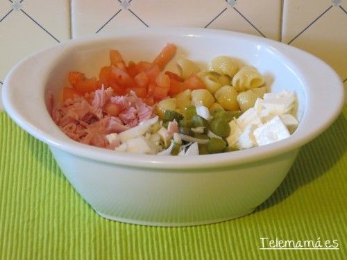 Mezclamos todo con la pasta ya hervida.