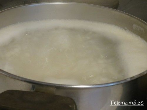 Cocemos el arroz.