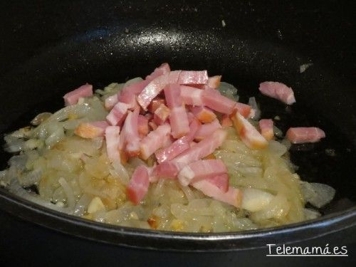 Añadimos el bacon.