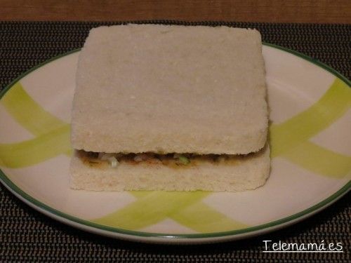 Cerramos el sándwich.