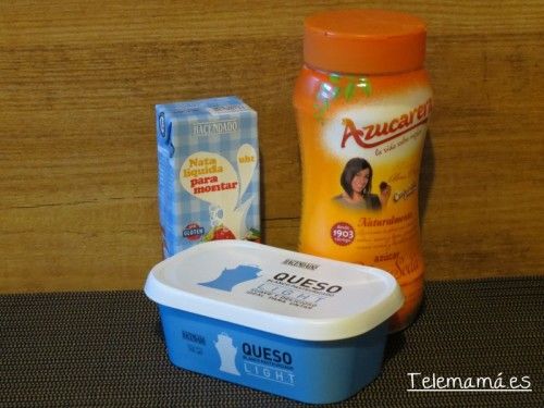 Ingredientes del frosting.