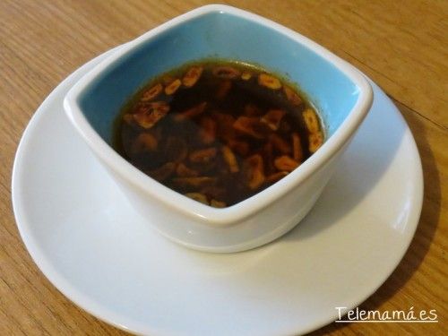 Esto es opcional pero no se tarda nada en preparar y le suma en sabor a nuestra verdura.