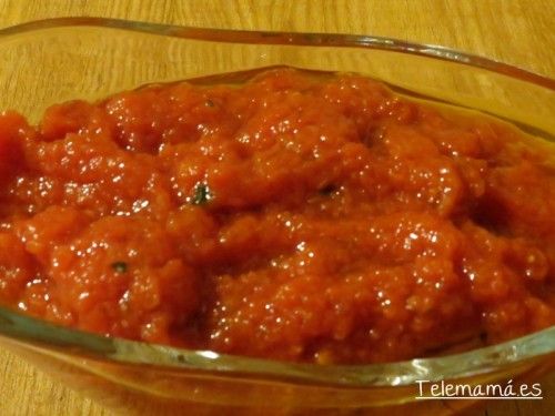 Salsa de tomate casera.