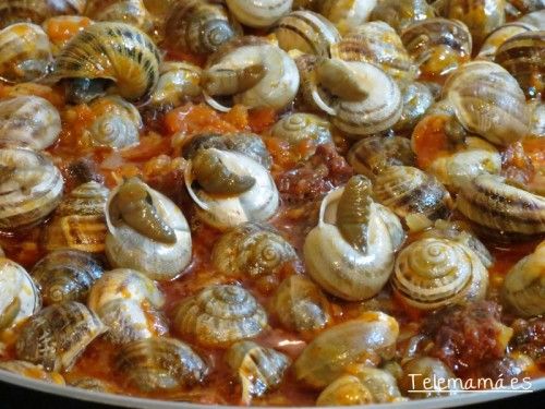 Caracoles en salsa.