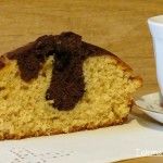 Bizcocho de coco y chocolate.