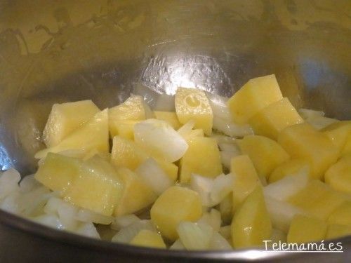 Preparando la crema.