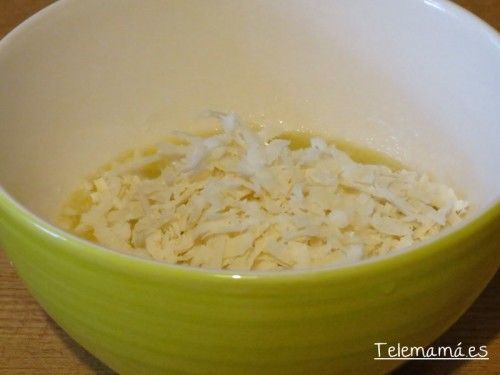 Queso parmesano rallado.