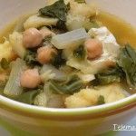 Potaje de acelgas y bacalao.