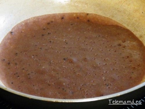 Crepes de chocolate.