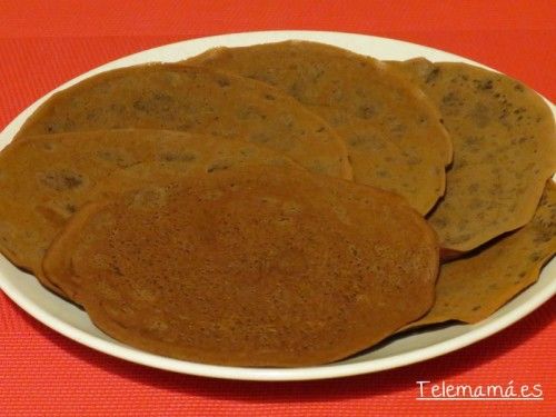 Crepes de chocolate.
