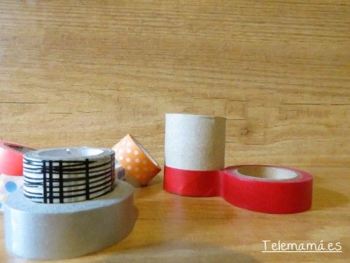Decorando con los washi tape.