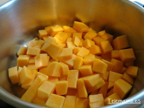 Cocemos la calabaza.