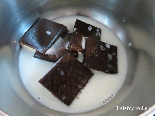 Preparamos el chocolate.