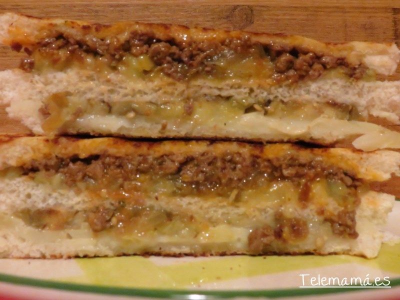 Sándwich musaca.