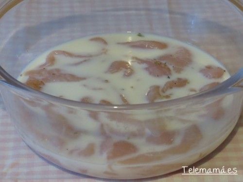 Bañamos en leche.