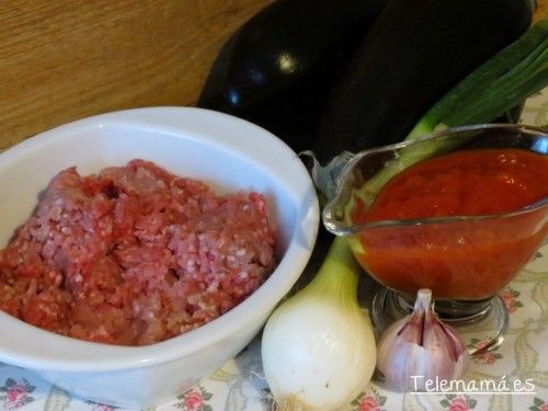 Ingredientes para nuestra musaka.