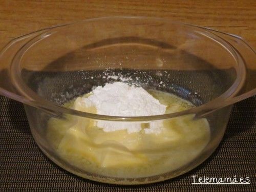 Mantequilla y azúcar.