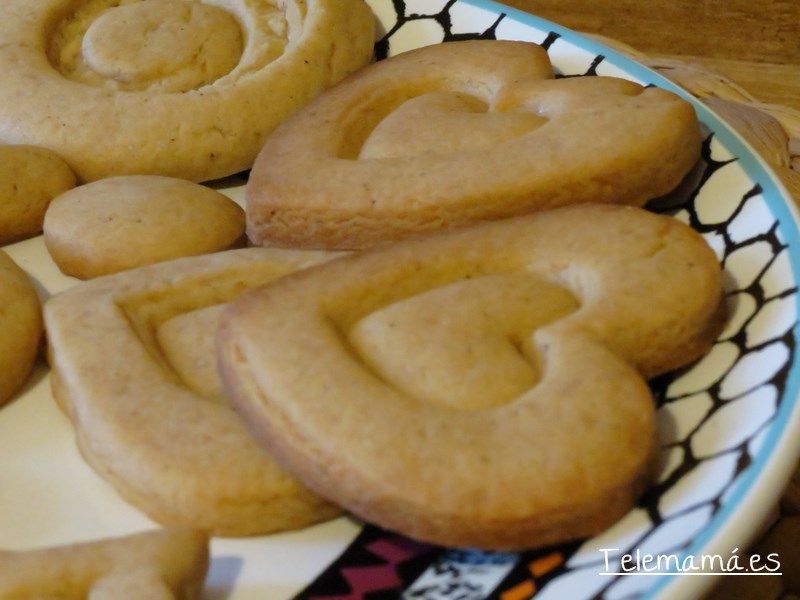 Galletas de mantequilla caseras. Detalle.