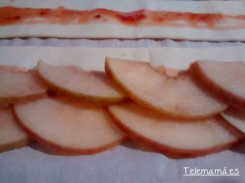 Colocamos la manzana.