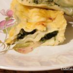 Canelones de espinacas.